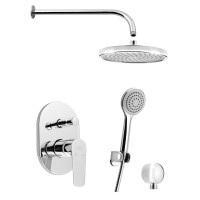 LOTTA podomítkový sprchový set s pákovou baterií, 2 výstupy, chrom LOTTA podomítkový sprchový set s pákovou baterií, 2 výstupy, chrom