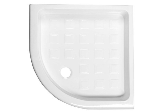 RETRO keramická sprchová vanička, čtvrtkruh 90x90x20cm, R550