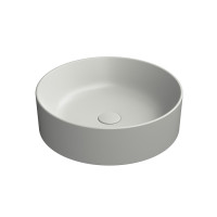 KUBE X keramické umyvadlo na desku, průměr 45cm, cenere mat KUBE X keramické umyvadlo na desku, průměr 45cm, cenere mat