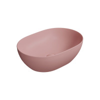PURA keramické umyvadlo na desku, 50x35cm, blush mat PURA keramické umyvadlo na desku, 50x35cm, blush mat