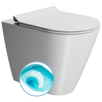 KUBE X WC mísa stojící, Swirlflush, 36x55cm, spodní/zadní odpad, bílá dual-mat KUBE X WC mísa stojící, Swirlflush, 36x55cm, spodní/zadní odpad, bílá dual-mat
