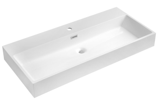 AQUATIC umyvadlo, litý mramor, 100x46cm, bílá AQUATIC umyvadlo, litý mramor, 100x46cm, bílá