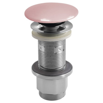 Umyvadlová výpust 5/4“, click-clack, betonová zátka, 10-80mm, růžová pololesk Umyvadlová výpust 5/4“, click-clack, betonová zátka, 10-80mm, růžová pololesk