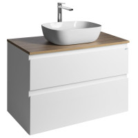 ALTAIR skříňka s deskou 87,5 cm, bílá/dub emporio ALTAIR skříňka s deskou 87,5 cm, bílá/dub emporio