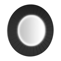 LUMIRO STRIP kulaté zrcadlo s LED osvětlením v rámu ø 75cm, carina