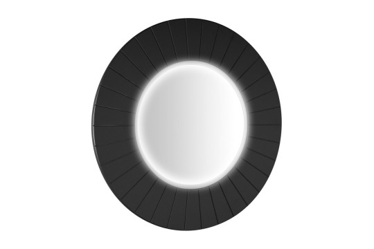 LUMIRO STRIP kulaté zrcadlo s LED osvětlením v rámu ø 75cm, carina