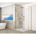 TRINITY GOLD MATT čtvercový sprchový kout 900x900mm, rohový vstup, čiré sklo