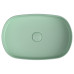 INFINITY OVAL keramické umyvadlo na desku, 55x36 cm, matná zelená mint INFINITY OVAL keramické umyvadlo na desku, 55x36 cm, matná zelená mint