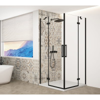 TRINITY BLACK čtvercový sprchový kout 800x800mm, rohový vstup, čiré sklo TRINITY BLACK čtvercový sprchový kout 800x800mm, rohový vstup, čiré sklo