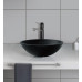 TELICA skleněné umyvadlo, průměr 42 cm, černá mat TELICA skleněné umyvadlo, průměr 42 cm, černá mat