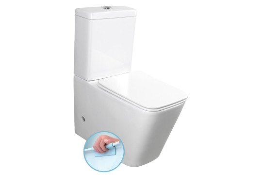 PORTO RIMLESS WC kombi, spodní/zadní odpad, bílá PORTO RIMLESS WC kombi, spodní/zadní odpad, bílá