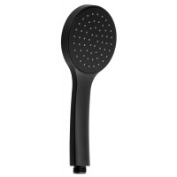 Ruční sprcha, 1 funkce, průměr 102mm, ABS/černá Ruční sprcha, 1 funkce, průměr 102mm, ABS/černá