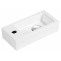 ZOE keramické umývátko 37x9x18 cm, na desku, otvor pro baterii vlevo ZOE keramické umývátko 37x9x18 cm, na desku, otvor pro baterii vlevo