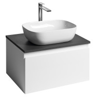ALTAIR skříňka s deskou 62,5 cm, bílá/antracit břidlice ALTAIR skříňka s deskou 62,5 cm, bílá/antracit břidlice