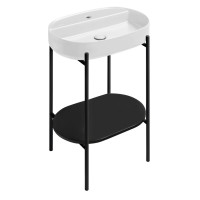 PUNO podstavec s umyvadlem 600x860x396mm, černá PUNO podstavec s umyvadlem 600x860x396mm, černá