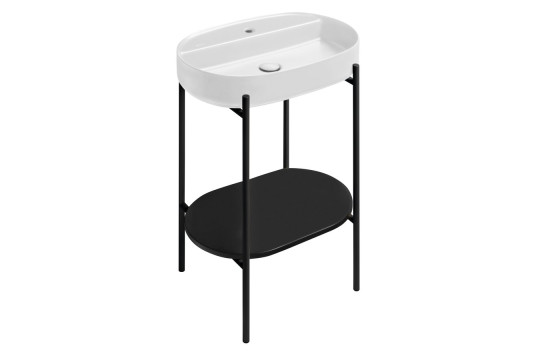 PUNO podstavec s umyvadlem 600x860x396mm, černá PUNO podstavec s umyvadlem 600x860x396mm, černá
