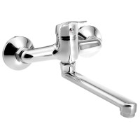 AQUALINE 35 nástěnná baterie, ramínko ploché, 220 mm, chrom AQUALINE 35 nástěnná baterie, ramínko ploché, 220 mm, chrom