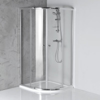 ARLETA čtvrtkruhová sprchová zástěna 800x800mm, čiré sklo ARLETA čtvrtkruhová sprchová zástěna 800x800mm, čiré sklo