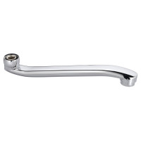 Výtokové ramínko k baterii, 220 mm, ploché zvýšené, chrom Výtokové ramínko k baterii, 220 mm, ploché zvýšené, chrom