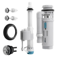 Splachovací souprava s DUAL tlačítkem, spodní napouštění 1/2", chrom Splachovací souprava s DUAL tlačítkem, spodní napouštění 1/2", chrom