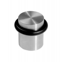 Dveřní doraz na zem 25x30mm, broušená nerez Dveřní doraz na zem 25x30mm, broušená nerez