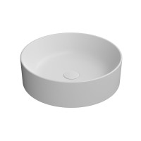 KUBE X keramické umyvadlo na desku, průměr 45cm, bílá mat KUBE X keramické umyvadlo na desku, průměr 45cm, bílá mat