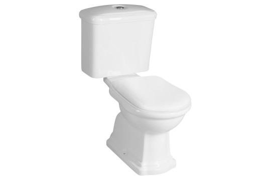RETRO WC kombi, spodní odpad, bílá-chrom