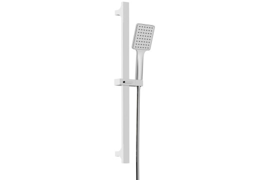 Sprchová souprava hranatá, posuvný držák 680mm, chrom Sprchová souprava hranatá, posuvný držák 680mm, chrom