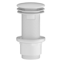 Umyvadlová výpust 5/4“, neuzavíratelná, velká zátka, 10-80mm, ABS/bílá mat Umyvadlová výpust 5/4“, neuzavíratelná, velká zátka, 10-80mm, ABS/bílá mat