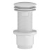 Umyvadlová výpust 5/4“, neuzavíratelná, velká zátka, 10-80mm, ABS/bílá mat Umyvadlová výpust 5/4“, neuzavíratelná, velká zátka, 10-80mm, ABS/bílá mat