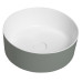 THIN umyvadlo na desku, Rockstone, Ø 38 cm, verde/bílá mat THIN umyvadlo na desku, Rockstone, Ø 38 cm, verde/bílá mat