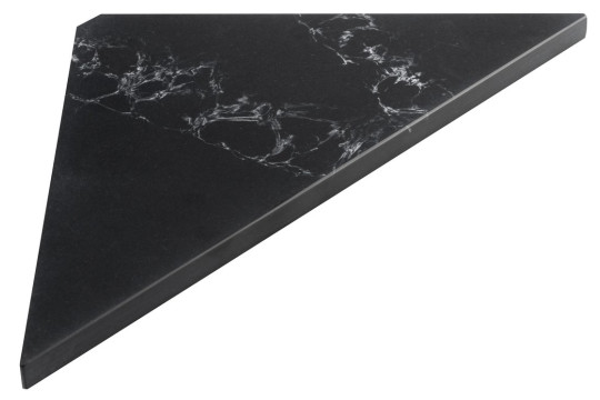 ABELINE rohová police rockstone 200x200mm, black attica ABELINE rohová police rockstone 200x200mm, black attica