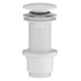Umyvadlová výpust 5/4“, click-clack, velká zátka, 10-80mm, ABS/bílá mat Umyvadlová výpust 5/4“, click-clack, velká zátka, 10-80mm, ABS/bílá mat