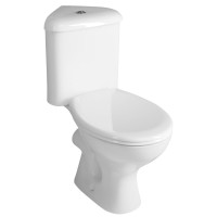 CLIFTON rohové WC kombi, dvojtlačítko 3/6l, zadní odpad, bílá CLIFTON rohové WC kombi, dvojtlačítko 3/6l, zadní odpad, bílá