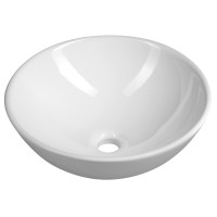 Keramické umyvadlo na desku, Ø 40cm, bílá Keramické umyvadlo na desku, Ø 40cm, bílá