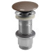 Umyvadlová výpust 5/4“, click-clack, betonová zátka, 10-80mm, tmavě hnědá pololesk Umyvadlová výpust 5/4“, click-clack, betonová zátka, 10-80mm, tmavě hnědá pololesk