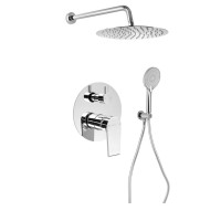 KAI podomítkový sprchový set s pákovou baterií, otočný přepínač, 2 výstupy, chrom KAI podomítkový sprchový set s pákovou baterií, otočný přepínač, 2 výstupy, chrom