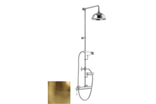VIENNA sprch. sloup s pákovou baterií, mýdlenka, v. 1267mm, bronz (LO41RM2251BR) VIENNA sprch. sloup s pákovou baterií, mýdlenka, v. 1267mm, bronz (LO41RM2251BR)