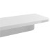 ABELINE police rockstone 1000x12x100mm, bílá mat, 2x sklenka, mléčné sklo ABELINE police rockstone 1000x12x100mm, bílá mat, 2x sklenka, mléčné sklo
