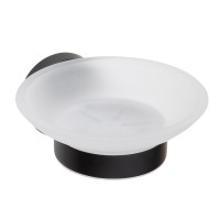 X-ROUND BLACK mýdlenka skleněná, černá X-ROUND BLACK mýdlenka skleněná, černá