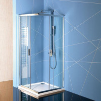 EASY LINE čtvercová sprchová zástěna 900x900mm, čiré sklo EASY LINE čtvercová sprchová zástěna 900x900mm, čiré sklo