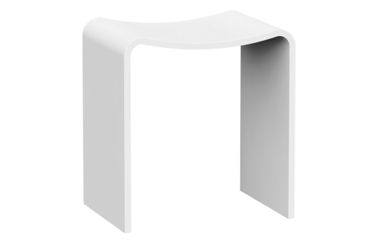 KORAL koupelnová stolička 40x43x30cm, solid surface, bílá mat KORAL koupelnová stolička 40x43x30cm, solid surface, bílá mat