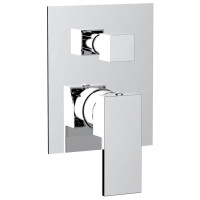 CUBEMIX podomítková sprchová baterie, 2 výstupy, chrom CUBEMIX podomítková sprchová baterie, 2 výstupy, chrom