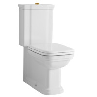 WALDORF WC kombi, spodní/zadní odpad, bílá-bronz WALDORF WC kombi, spodní/zadní odpad, bílá-bronz