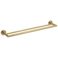 X-ROUND GOLD dvojitý držák na ručníky 600mm, zlato mat X-ROUND GOLD dvojitý držák na ručníky 600mm, zlato mat