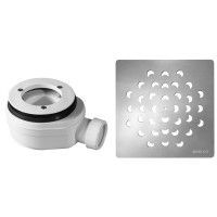 Vaničkový sifon, průměr otvoru 90 mm, DN40, krytka chrom Vaničkový sifon, průměr otvoru 90 mm, DN40, krytka chrom