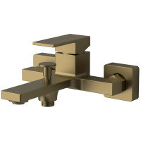 CUBEMIX nástěnná vanová baterie, zlato mat CUBEMIX nástěnná vanová baterie, zlato mat