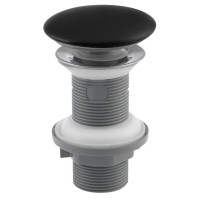 Umyvadlová výpust 5/4“, click-clack, keramická zátka, tl.20-70mm, černá mat Umyvadlová výpust 5/4“, click-clack, keramická zátka, tl.20-70mm, černá mat