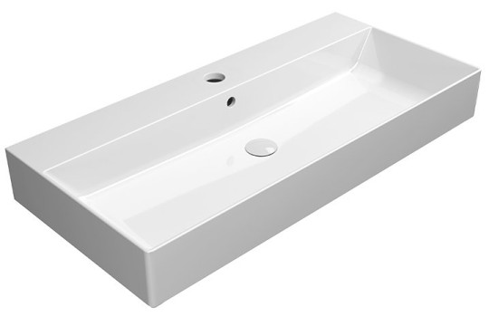 KUBE X keramické umyvadlo 100x47 cm, bílá ExtraGlaze