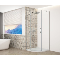 TRINITY CHROME čtvrtkruhový sprchový kout 900x900mm, čiré sklo, levé TRINITY CHROME čtvrtkruhový sprchový kout 900x900mm, čiré sklo, levé